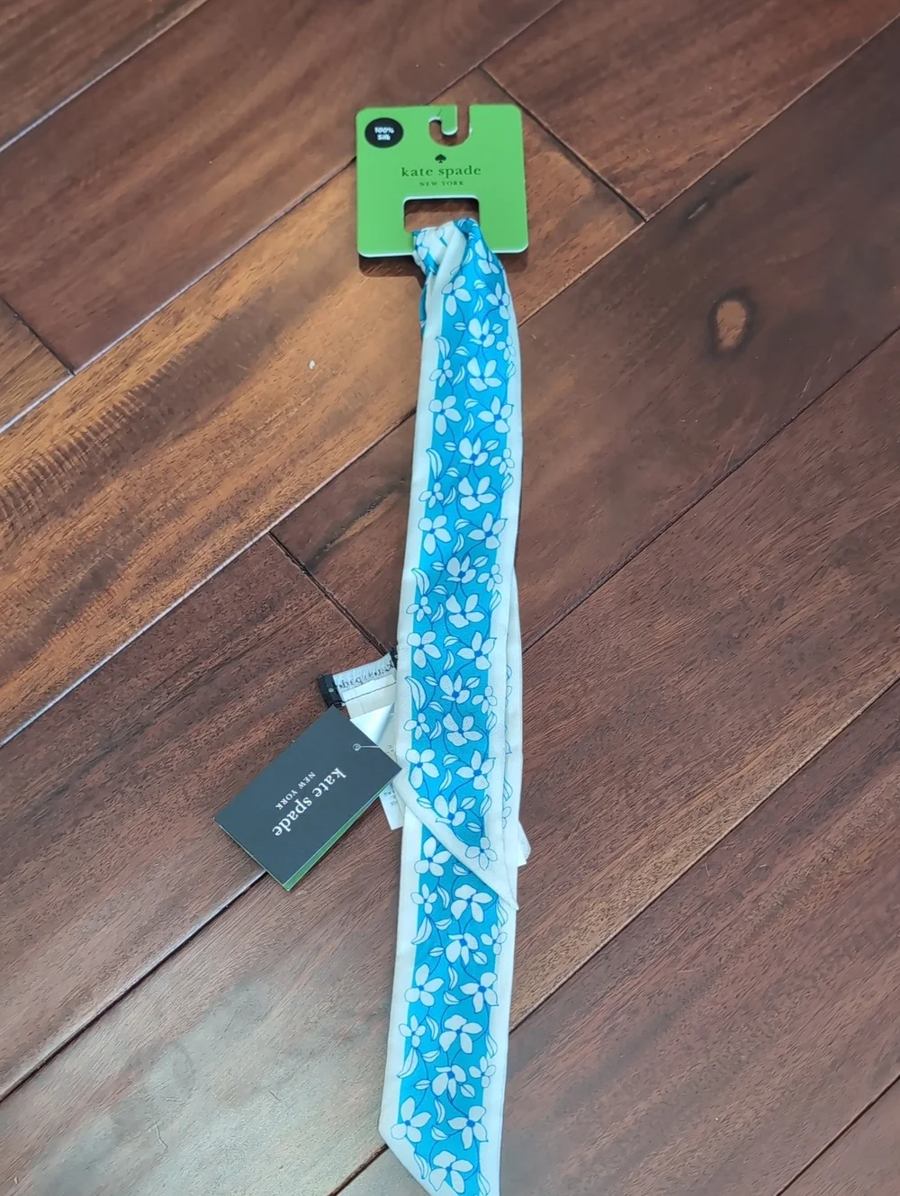 kate spade Blue and White Floral Head Wrap